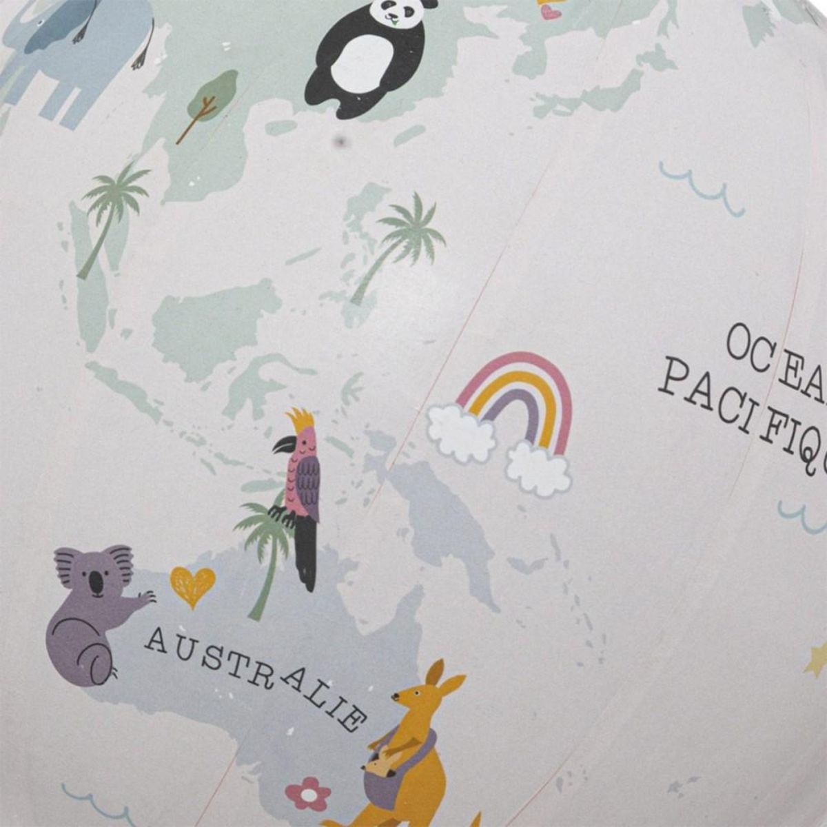 ATMOSPHERA Globe terrestre base métal pour enfant rose D20