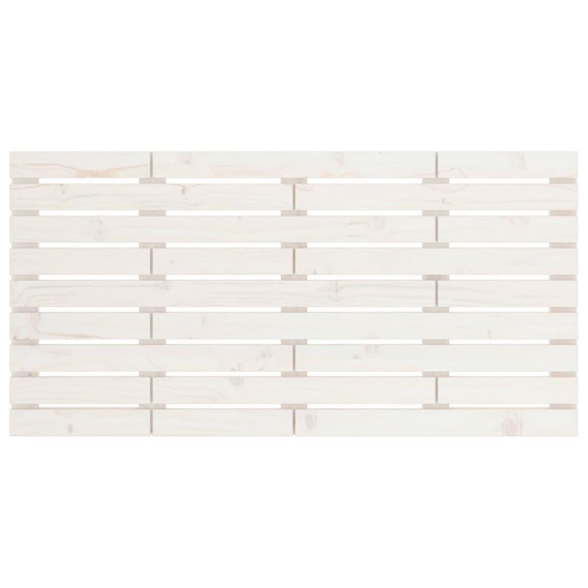 VIDAXL Tete de lit murale Blanc 146x3x63 cm Bois massif de pin