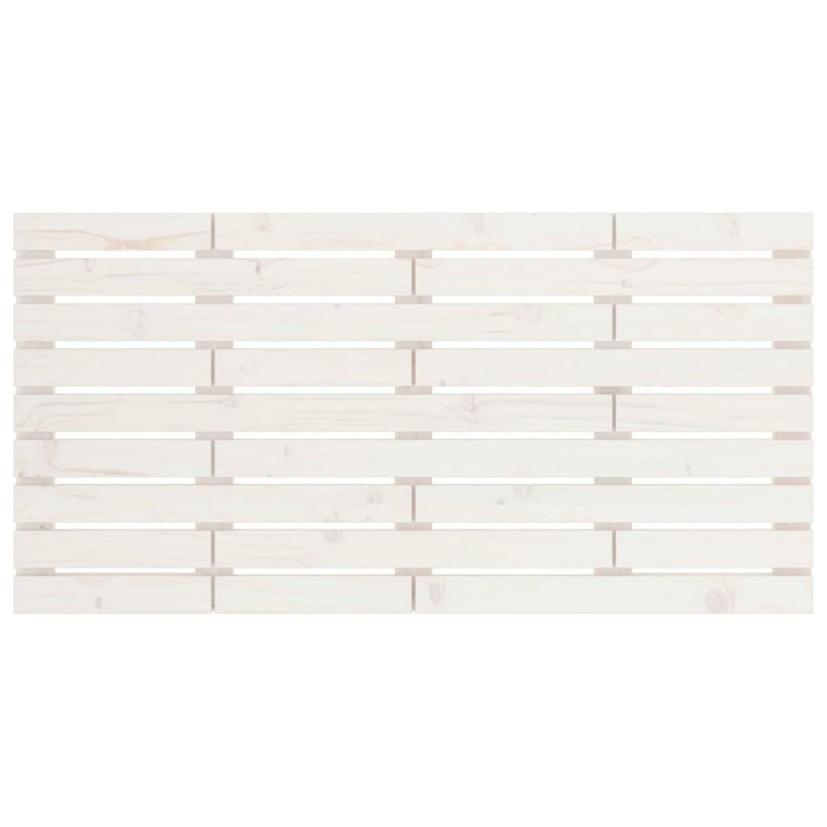 VIDAXL Tete de lit murale Blanc 146x3x63 cm Bois massif de pin