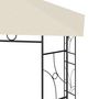 Voir la diapositive 4 : VIDAXL Belvedere 4x3x2,7 m Creme 160 g/m^2