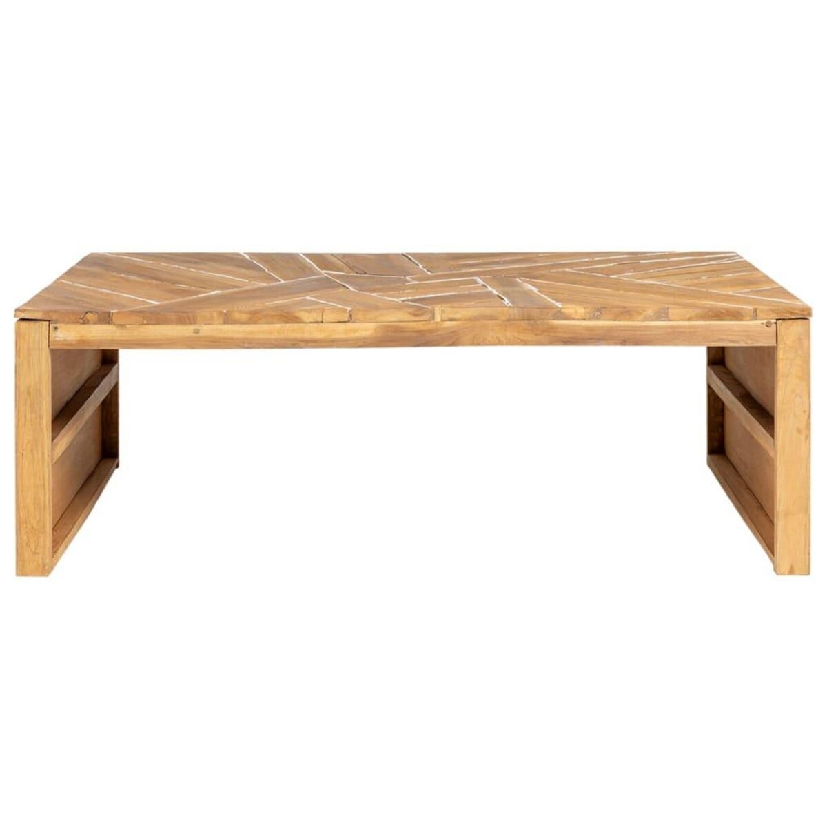 VIDAXL Table basse Bois de teck massif 110x35x38 cm