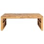 Voir la diapositive 2 : VIDAXL Table basse Bois de teck massif 110x35x38 cm