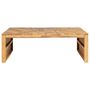 Voir la diapositive 2 : VIDAXL Table basse Bois de teck massif 110x35x38 cm
