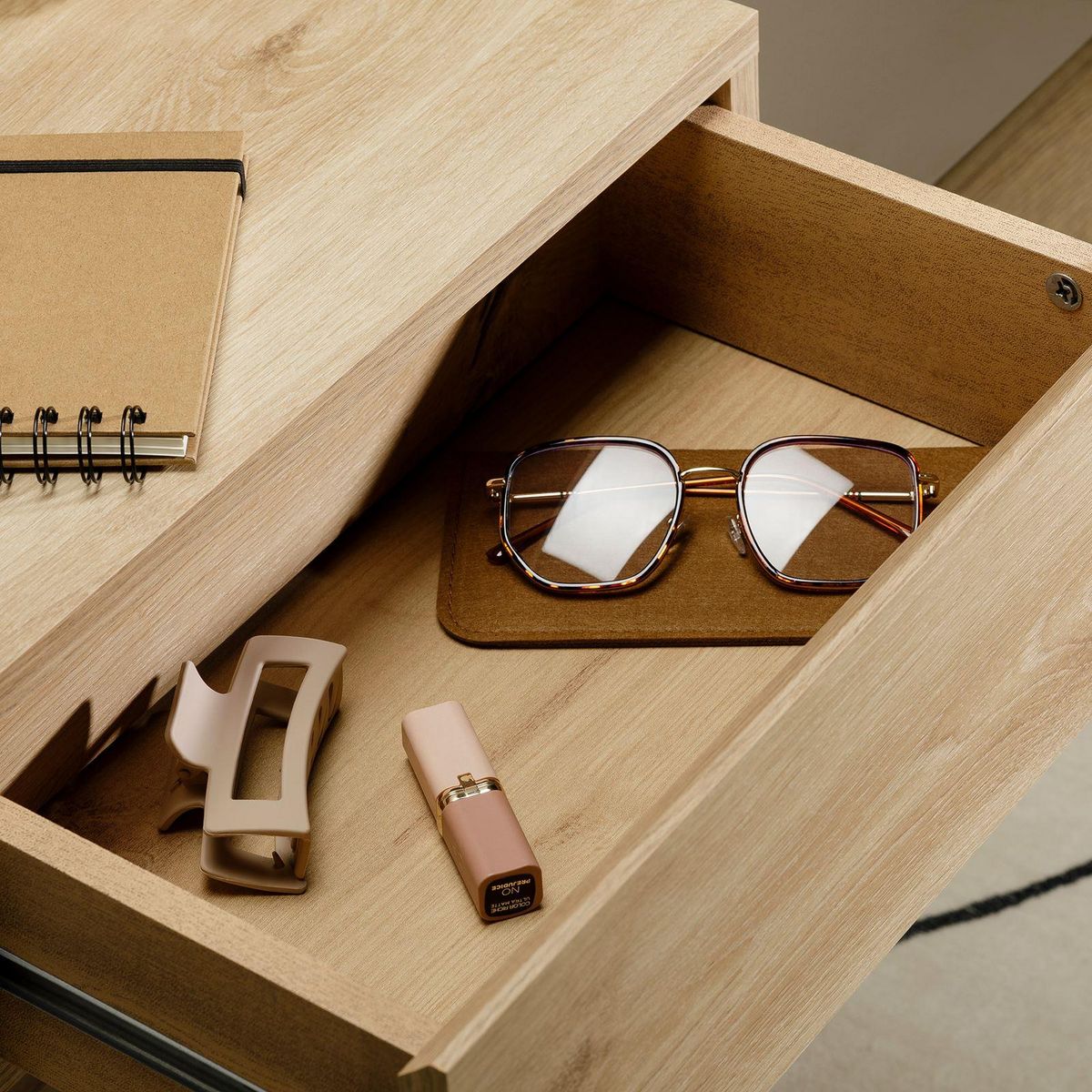 IDIMEX Chevet suspendu OCEANE, en bois