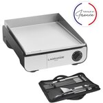 LAGRANGE Plancha électrique Pro 35S noir à poser, 40x35 cm + kit d'accessoires
