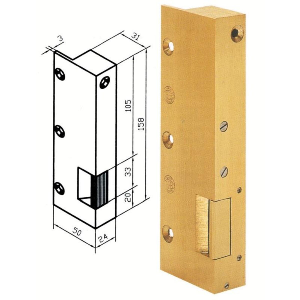 BEUGNOT Gâches N° 12 Bronze Simple empennage Gauche poussant BEUGNOT BE11541000