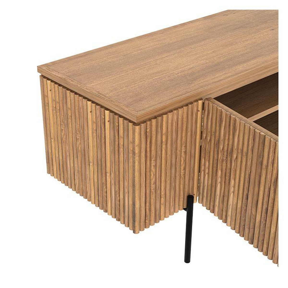Rendez vous déco Meuble TV en bois de teck 160 cm-Gordes