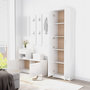 Voir la diapositive 4 : VIDAXL Garde-robe de couloir Blanc brillant Bois d'ingenierie