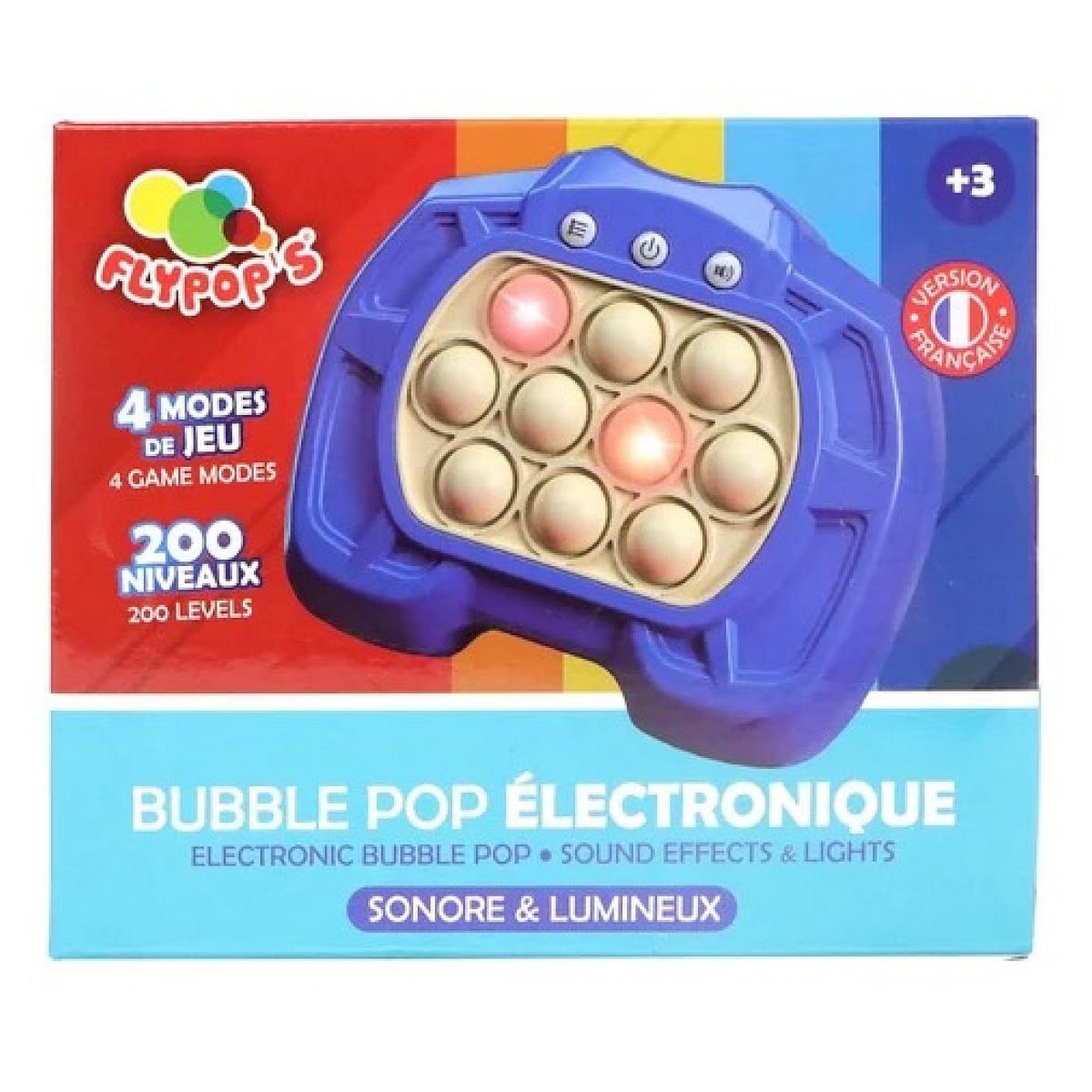 Voir la diapositive 2 : MGM Jeu Bubble Pop electronique lumineux