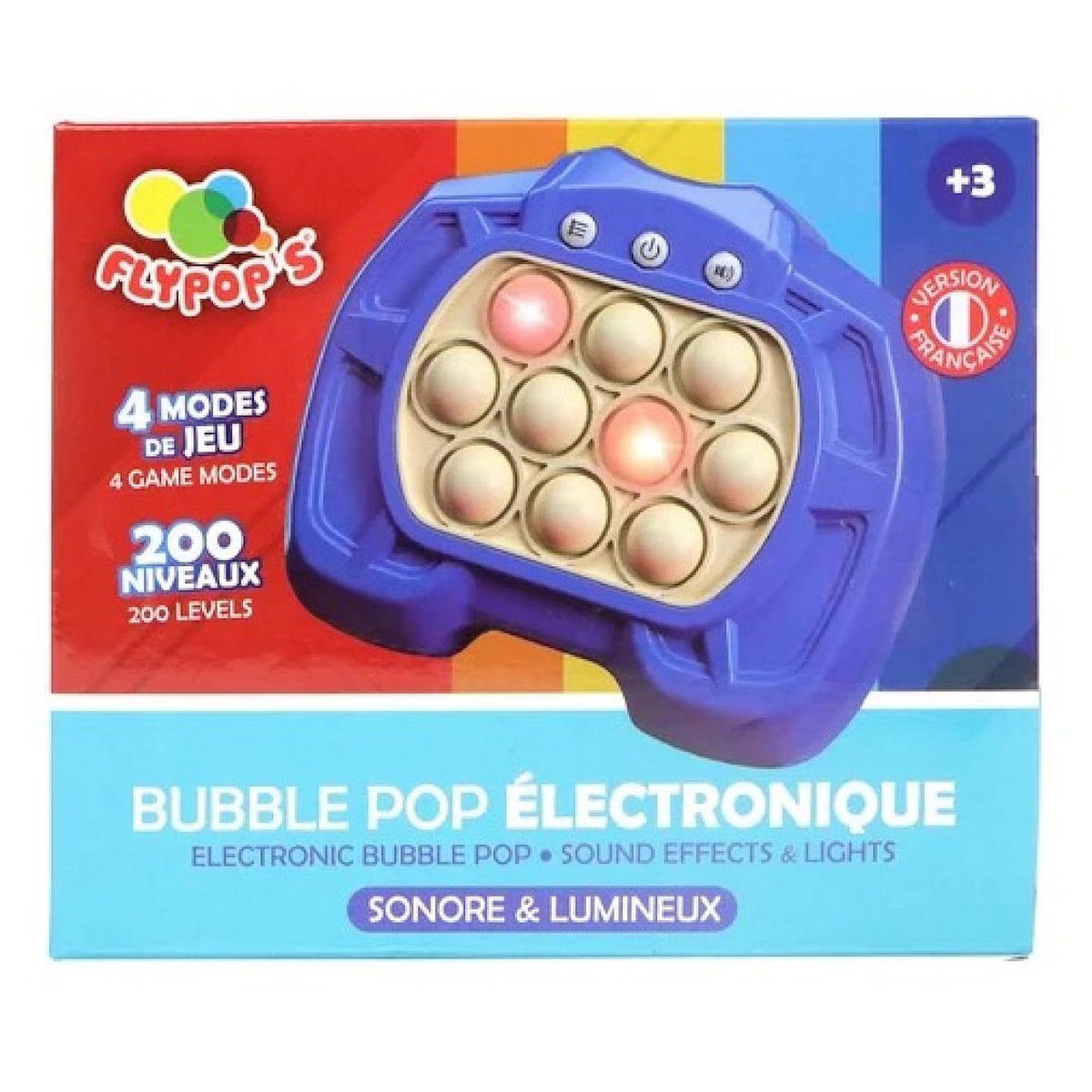 MGM Jeu Bubble Pop electronique lumineux