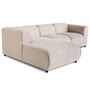 Voir la diapositive 2 : LISA DESIGN Suaro - canapé modulable d'angle gauche 4 places en tissu texturé