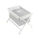 INTERBABY Berceau en Croix Viggo Gris - Confort et Sécurité pour Bébé
