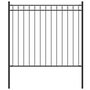 Voir la diapositive 1 : VIDAXL Cloture de jardin Acier 1,7x0,8 m Noir