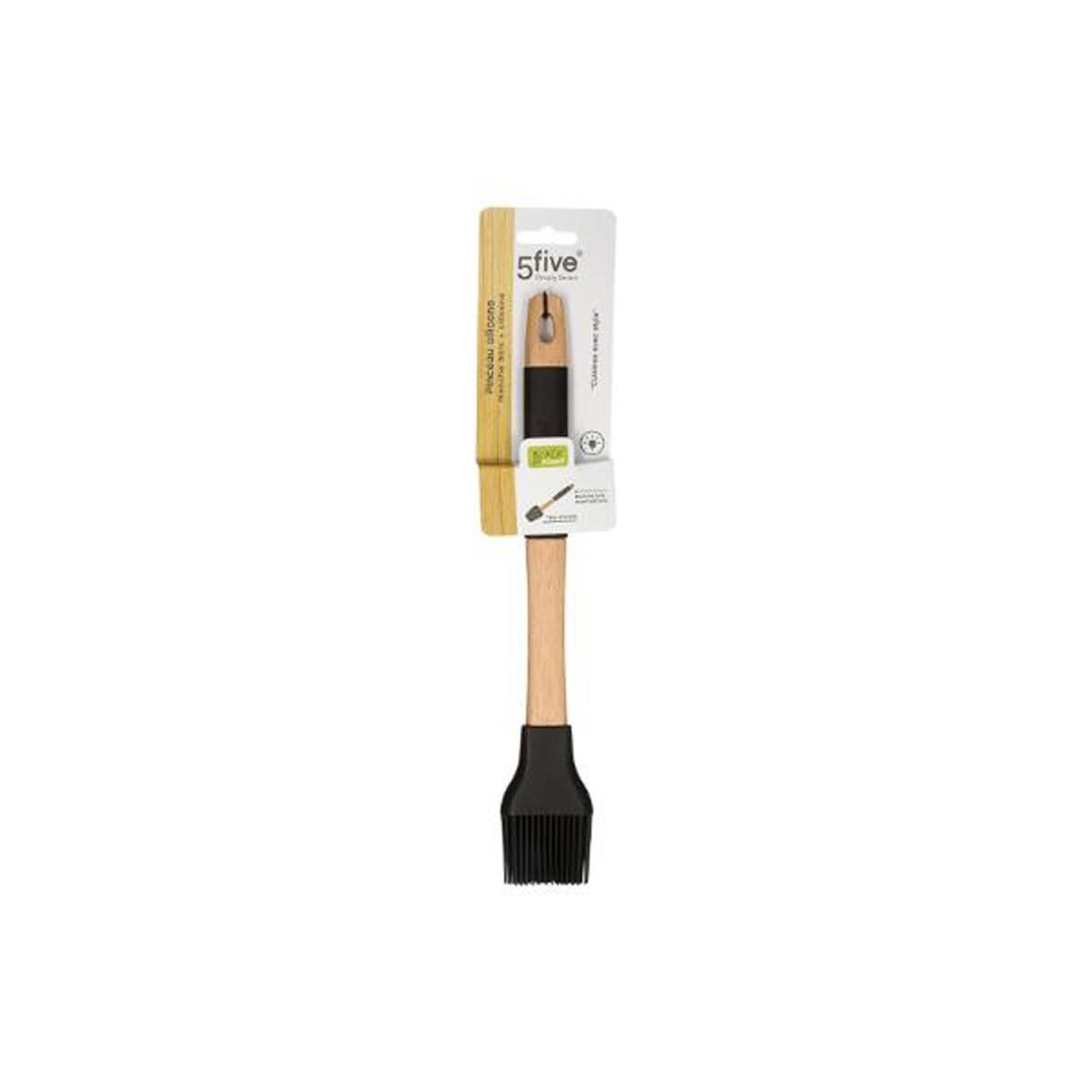 Voir la diapositive 2 : FIVE Pinceau de cuisine en bois  black wood  32cm naturel