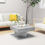 VIDAXL Table basse Gris beton 57x57x30 cm Bois d'ingenierie
