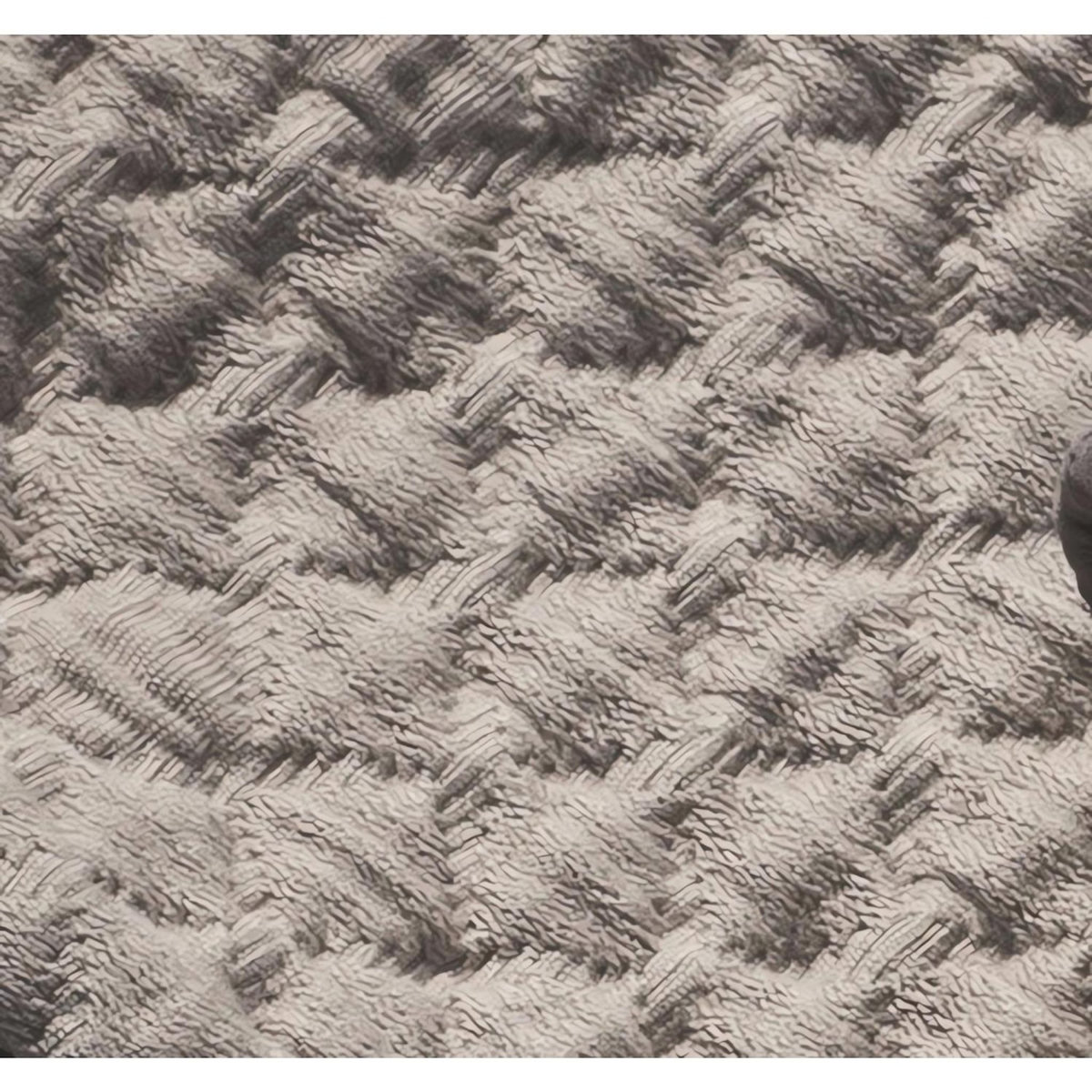 Toison d'or Housse de coussin en coton lavé 45x45 cm BROOKLIN ficelle, par Toison d'or