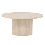 Paris Prix Table Basse Effet Travertin  Haron  80cm Beige