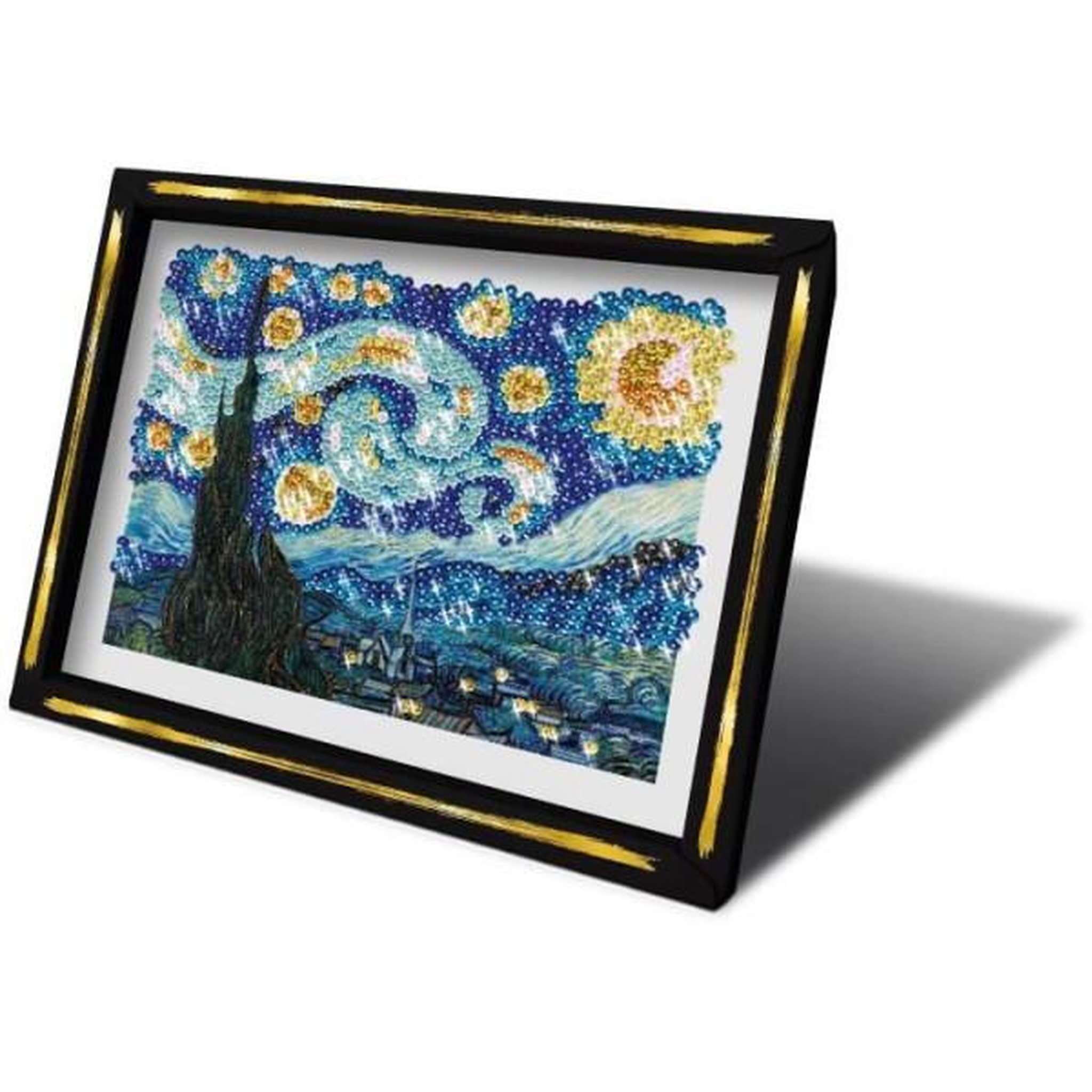 Voir la diapositive 3 : LANSAY Kit loisir créatif - LANSAY - Collection Sequins - La nuit étoilée - Van Gogh - Des 14 ans