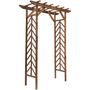 Voir la diapositive 1 : OUTSUNNY Arche de jardin arche à rosiers style exotique dim. 140L x 65l x 200H cm bois de sapin