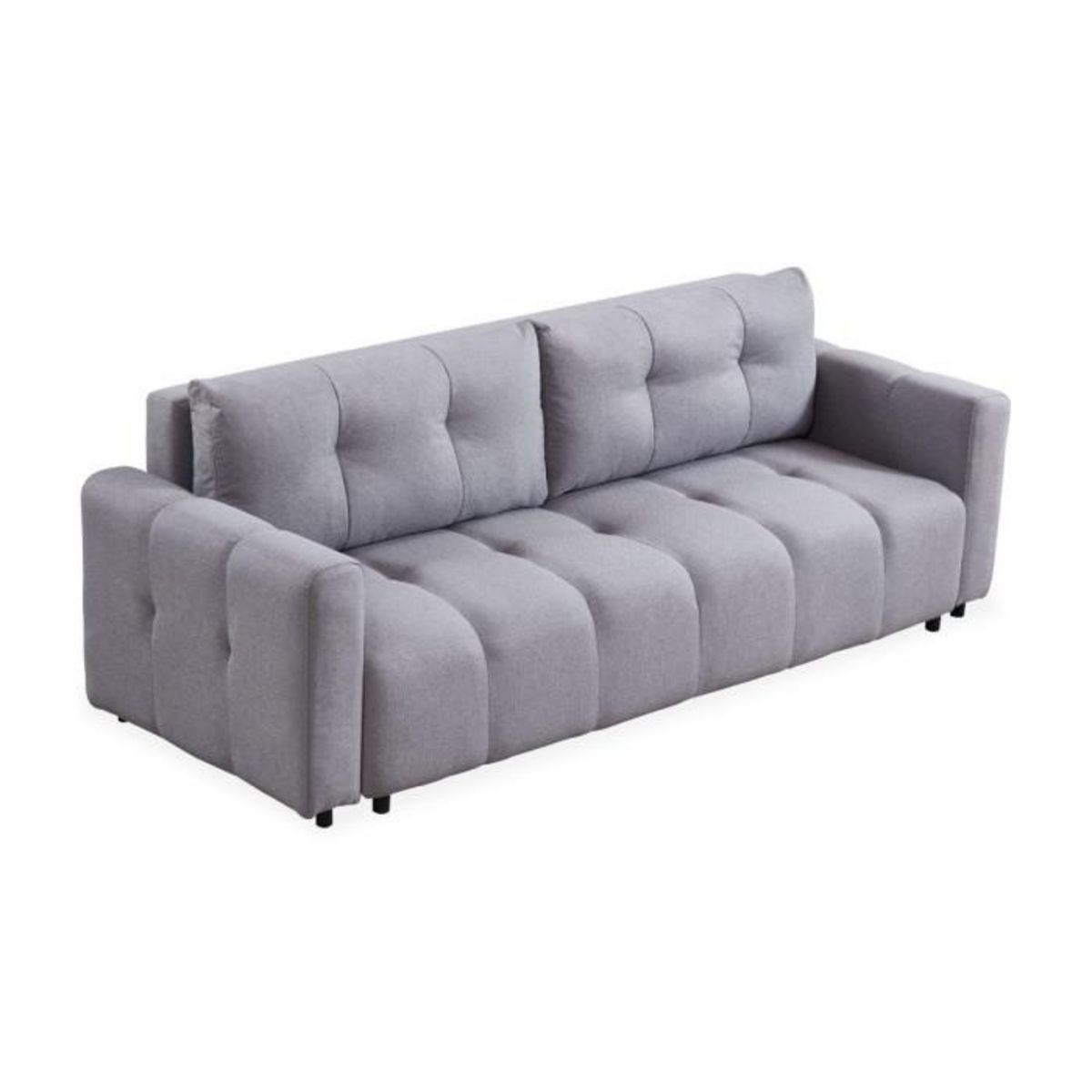 Paris Prix Canapé Convertible 3 Places  Arnaud  225cm Gris Clair