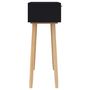 Voir la diapositive 5 : VIDAXL Table console Noir 80x30x75 cm Bois massif pin /rotin naturel