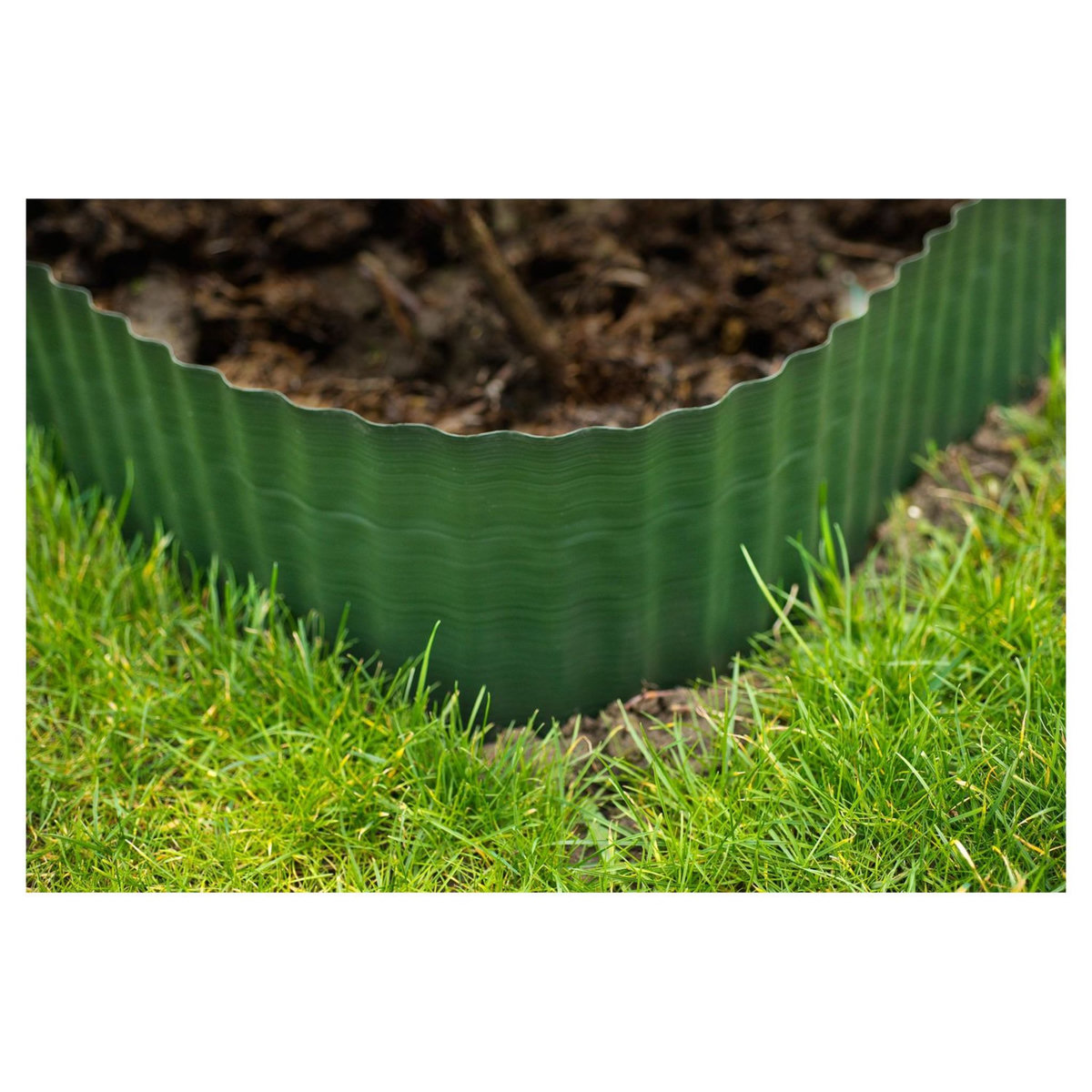 NATURE Bordure à gazon PVC vert - H25 cm x 9 mBordure à gazon PVC vert - H25 cm x 9 m