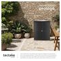 Voir la diapositive 4 : tectake Armoire de jardin avec structure en aluminium noir
