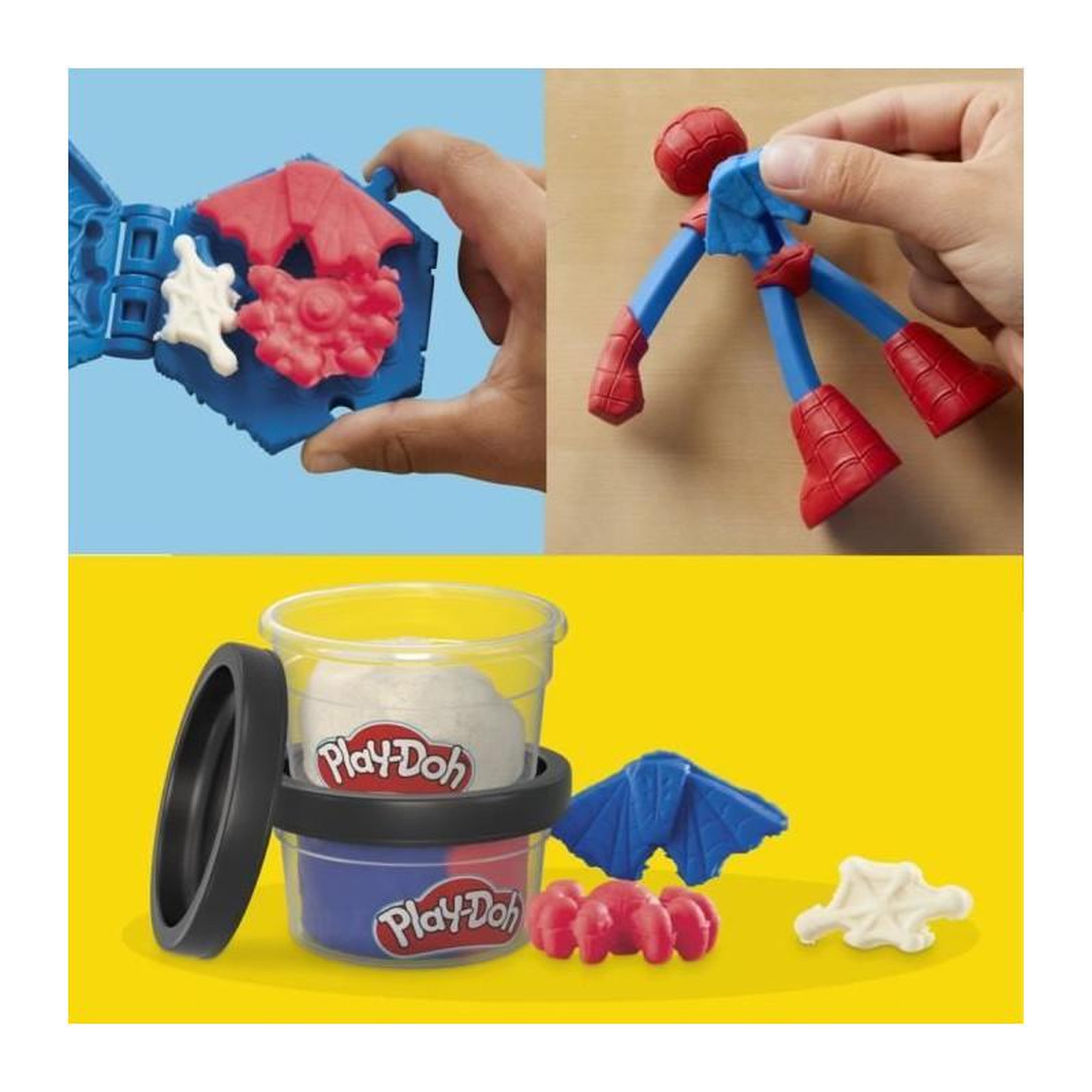 Voir la diapositive 5 : PLAYDOH Play-Doh Spider-Man, coffret Mon créateur de toiles avec figurine flexible et pâte a modeler, des 4 ans, Marvel