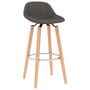 Voir la diapositive 2 : VIDAXL Tabourets de bar lot de 2 gris fonce tissu