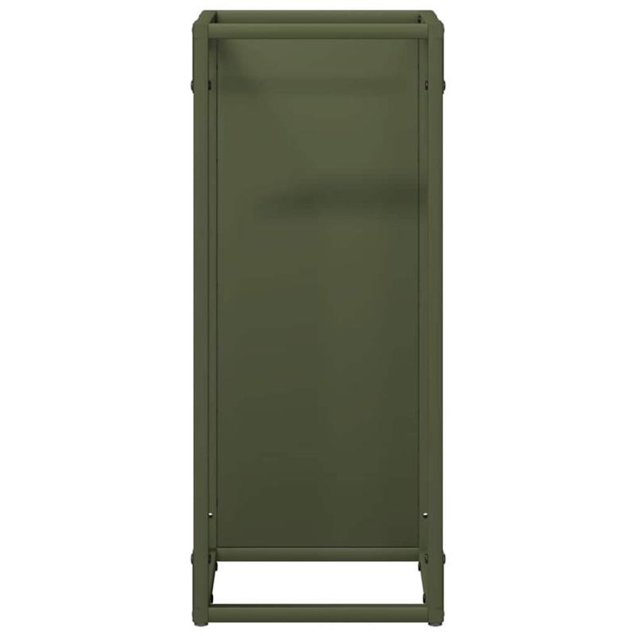 Voir la diapositive 5 : VIDAXL Portant de bois chauffage vert olive 25x25x60 cm
