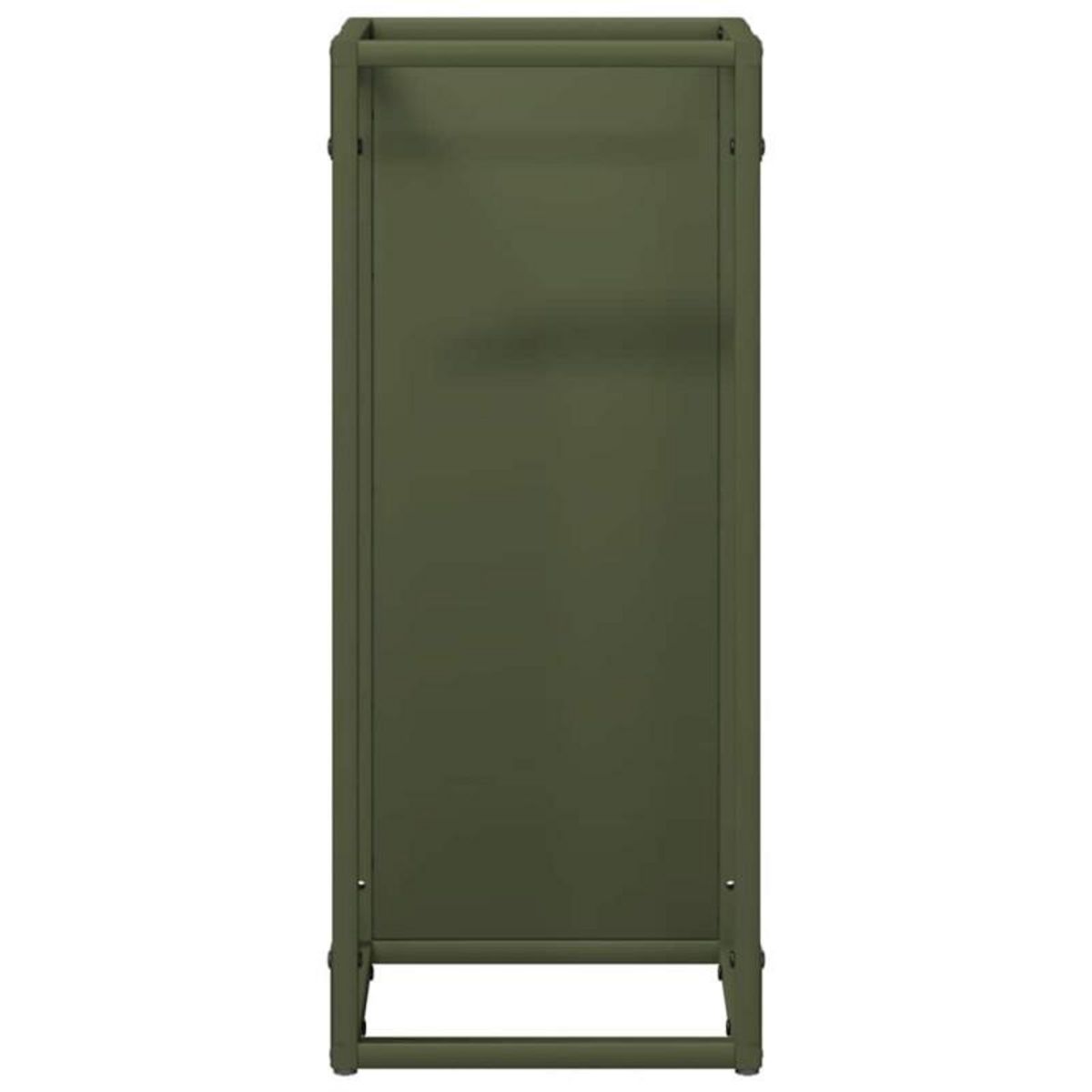 VIDAXL Portant de bois chauffage vert olive 25x25x60 cm