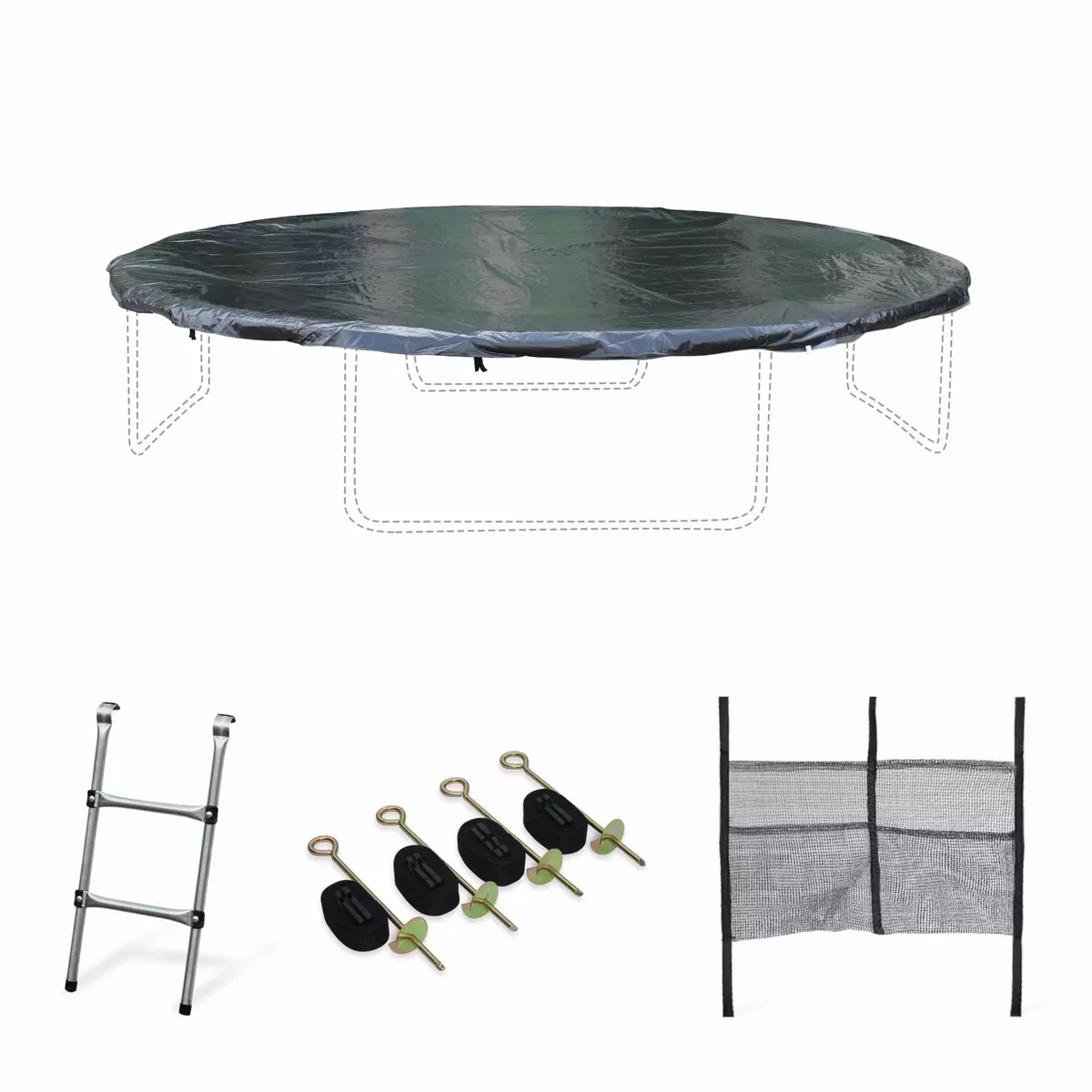  Kit accessoires pour trampoline de diamètre 250 à 490 cm