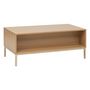 Voir la diapositive 6 : FIVE Table basse 1 tiroir en bois TASSO - Marron