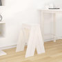 Voir la diapositive 3 : VIDAXL Tabourets lot de 2 blanc 40x40x60 cm bois massif de pin