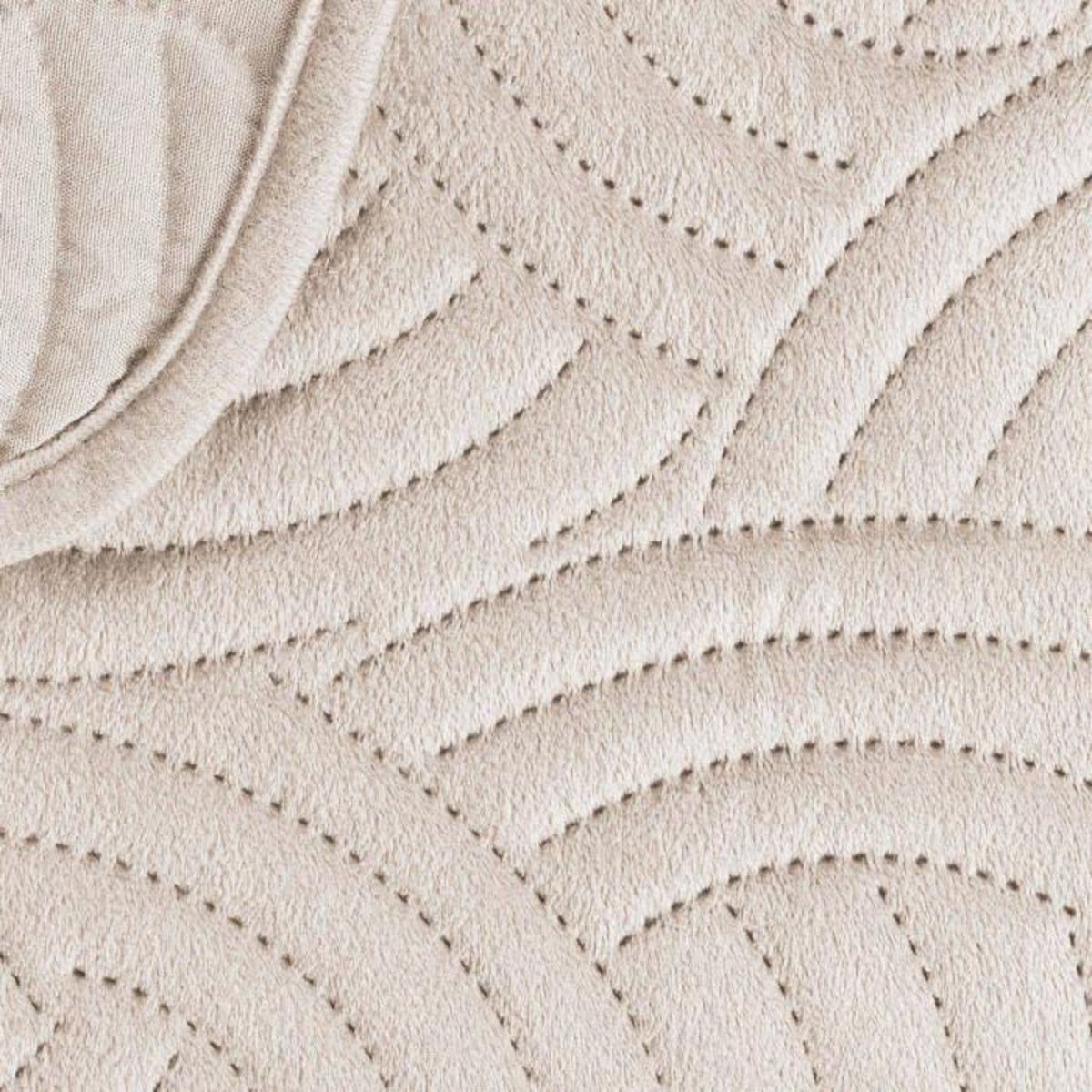 Paris Prix Couvre-Lit & 2 Housses de Coussin  Solange  220x240cm Naturel