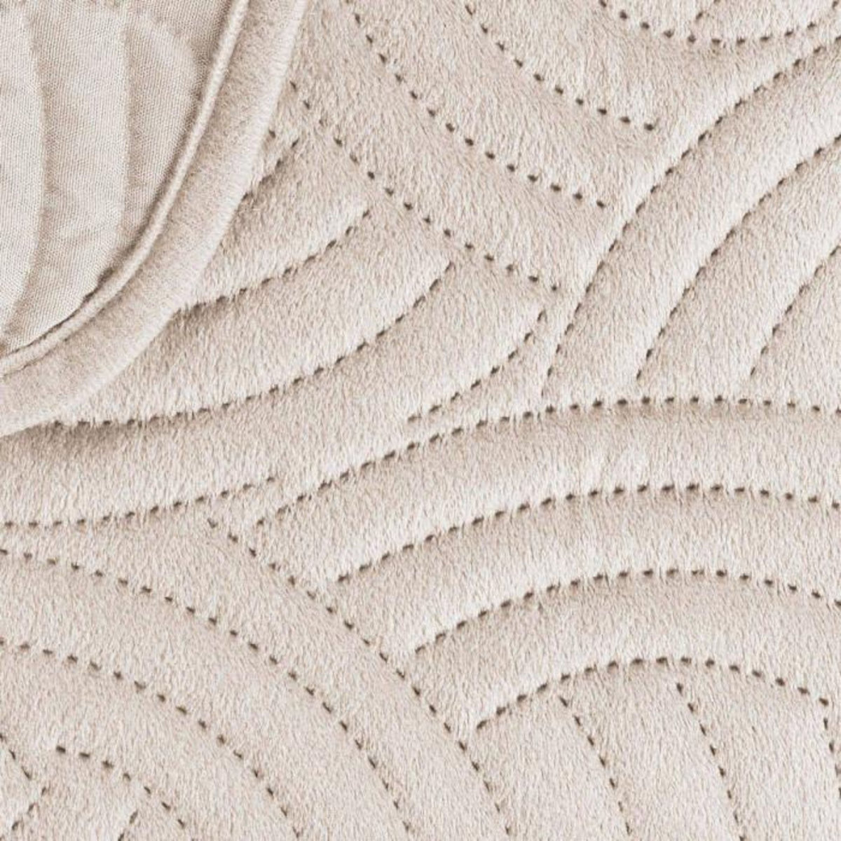 Paris Prix Couvre-Lit & 2 Housses de Coussin  Solange  220x240cm Naturel