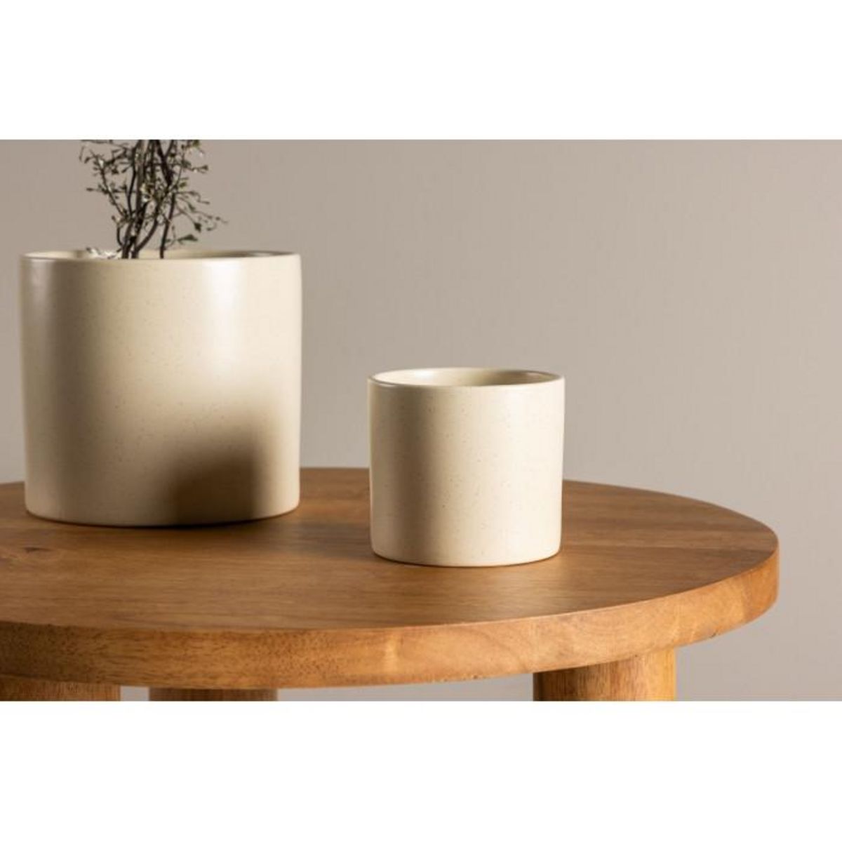 Paris Prix Pot Déco en Céramique  Sane  11cm Beige & Noir