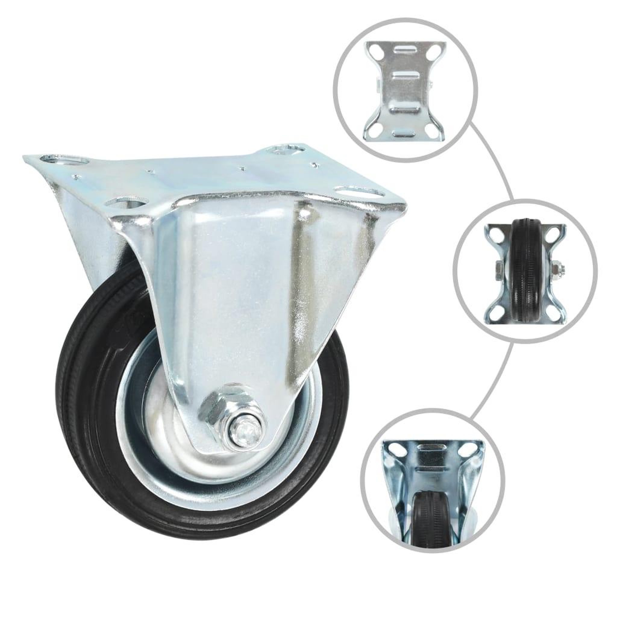 Voir la diapositive 3 : VIDAXL 16 pcs Roulettes 75 mm