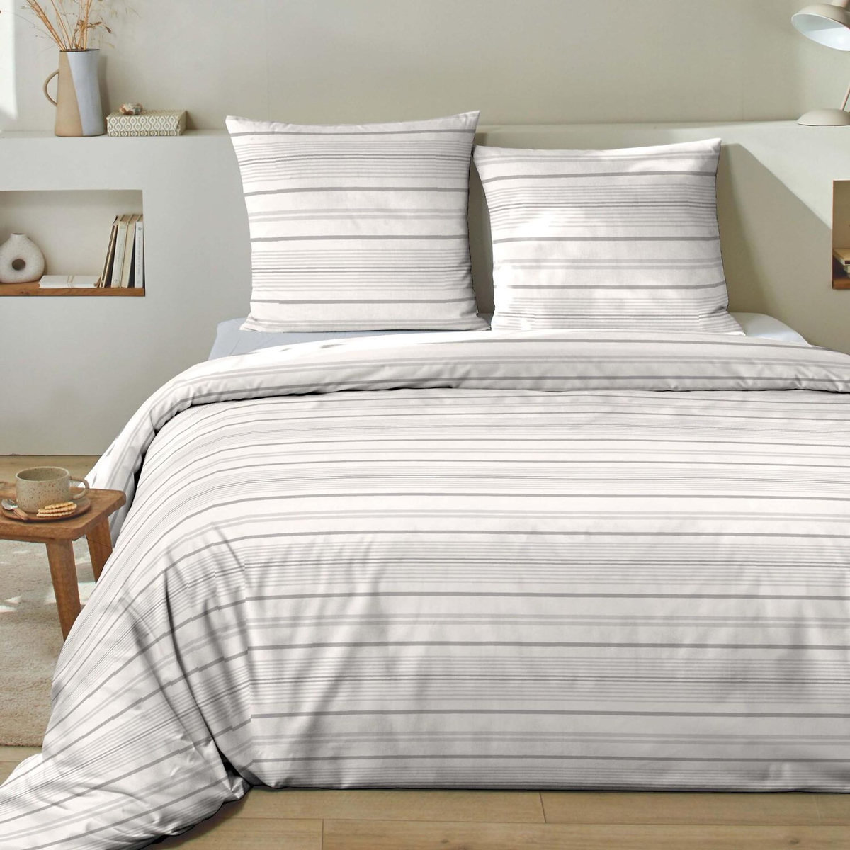 Home collection Parure Housse De Couette 100 %coton 57 Sansa