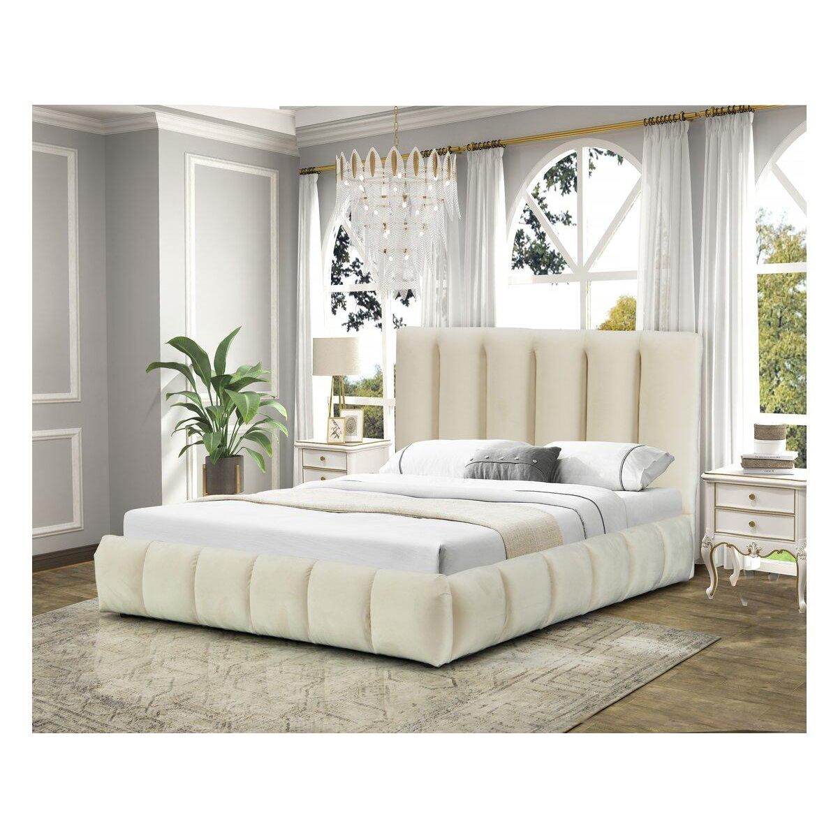 Habitat et Jardin Lit avec coffre  Annie  160 x 200 cm - Beige