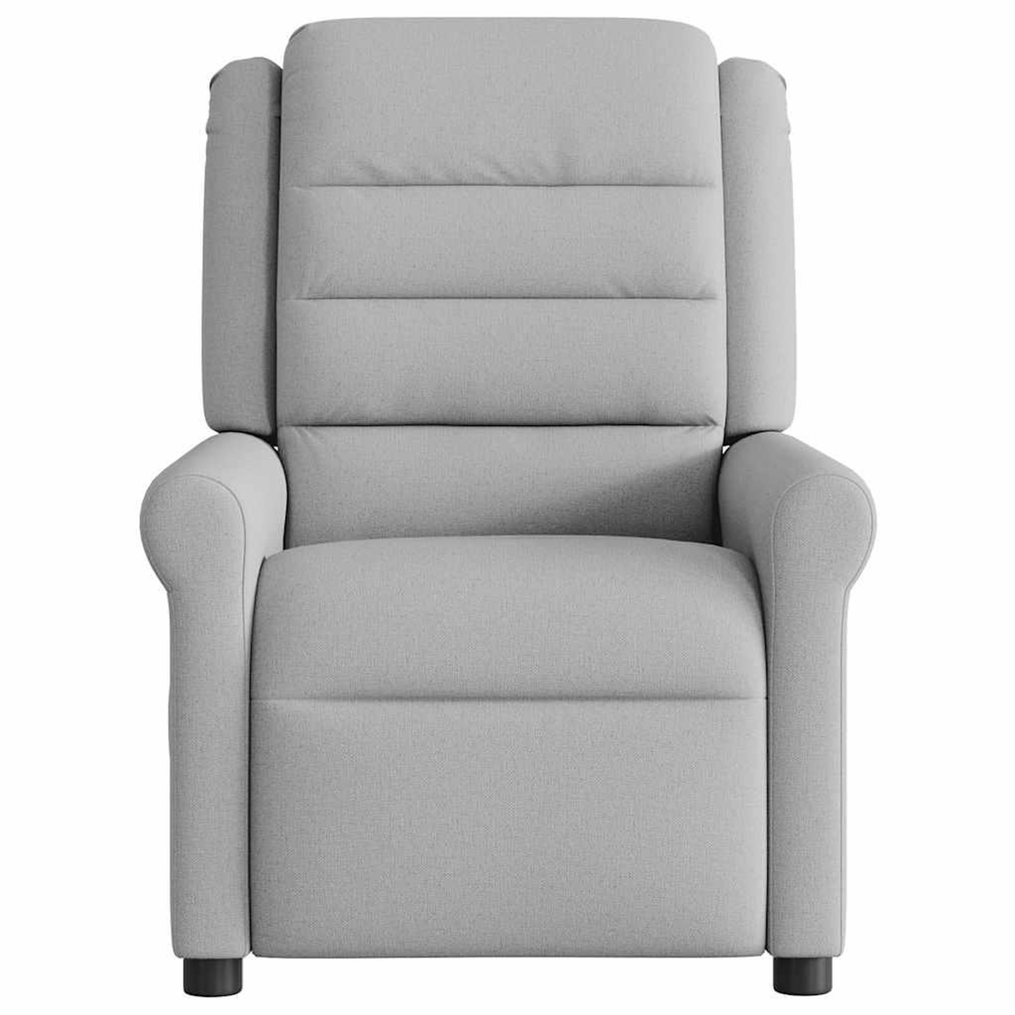 Voir la diapositive 5 : VIDAXL Fauteuil de massage inclinable electrique gris nuage tissu