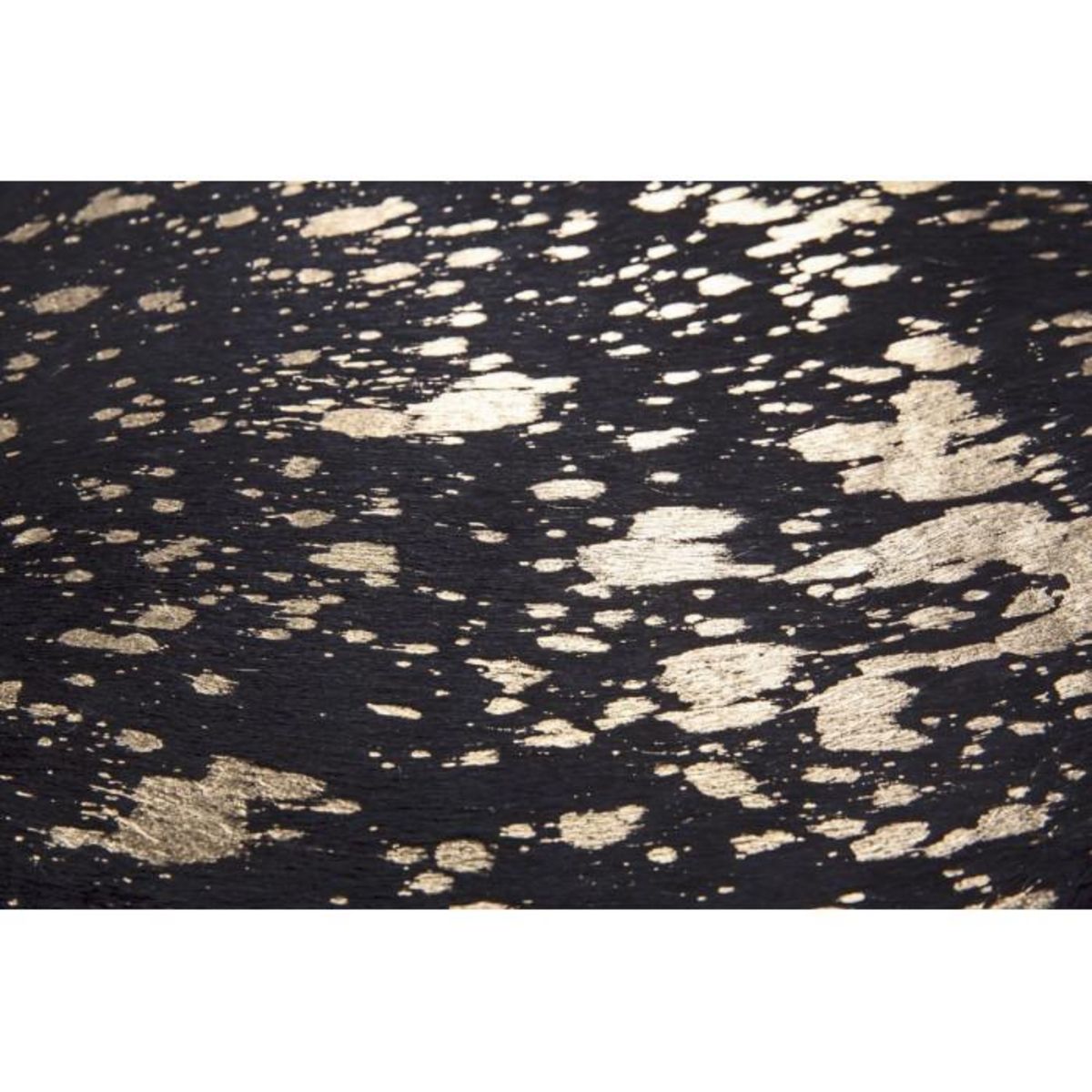 Paris Prix Tapis Peau de Vache  Glam  Noir & Or