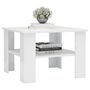 Voir la diapositive 3 : VIDAXL Table basse Blanc brillant 60x60x42 cm Bois d'ingenierie