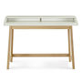 Voir la diapositive 1 : Paris Prix Bureau Design avec Plateau Coulissant  St James  116cm Chêne & Blanc