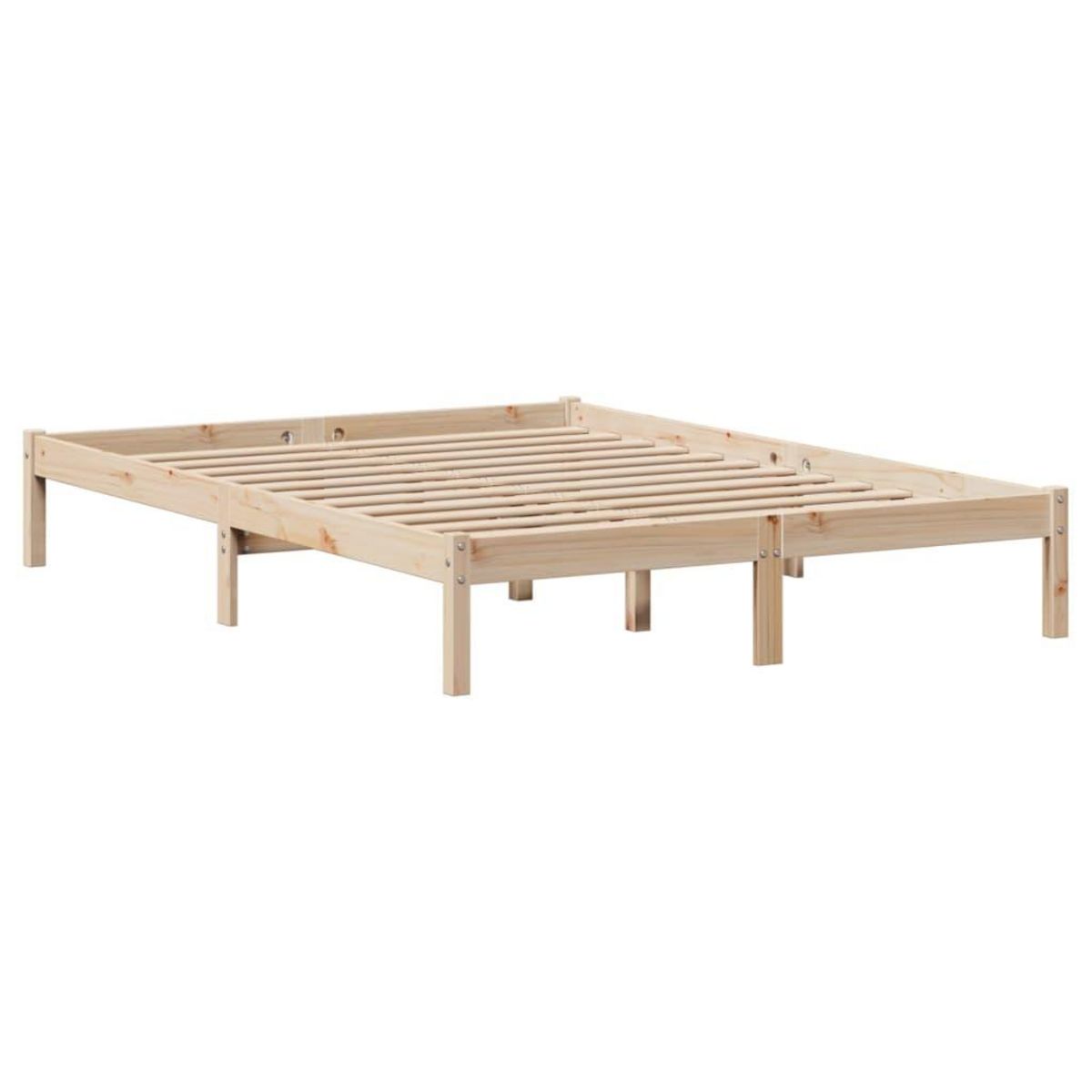 VIDAXL Lit bibliotheque sans matelas 160x200 cm bois massif de pin