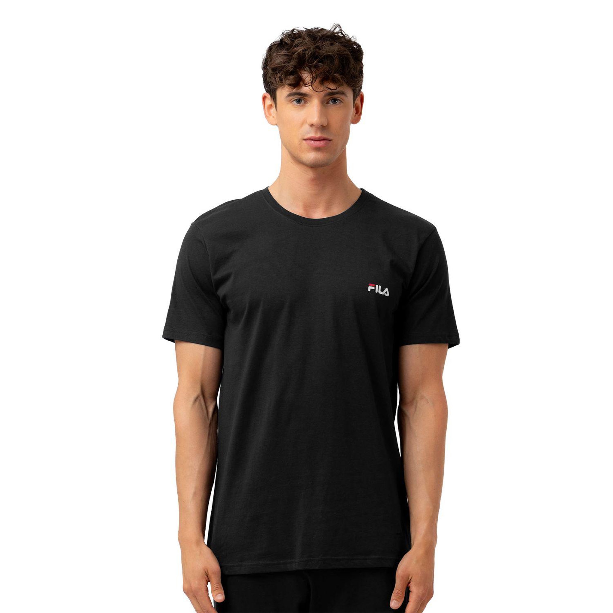 Voir la diapositive 1 : FILA T-shirt homme uni 100% coton Fila