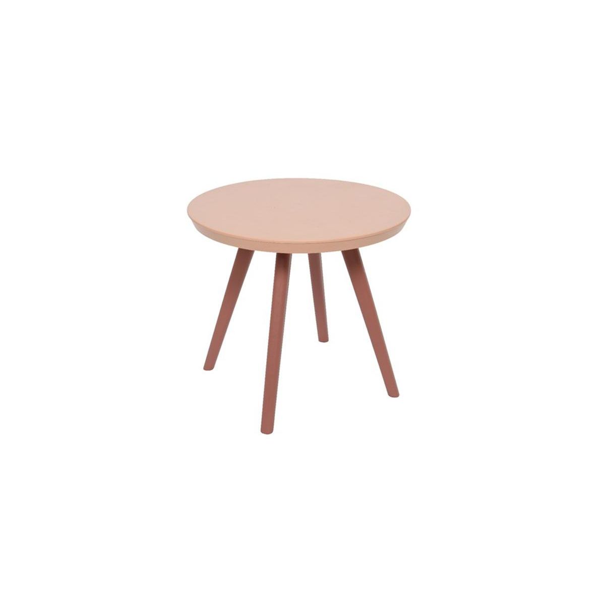 JARDIDECO Salon de jardin en plastique Marbella rose - Jardideco