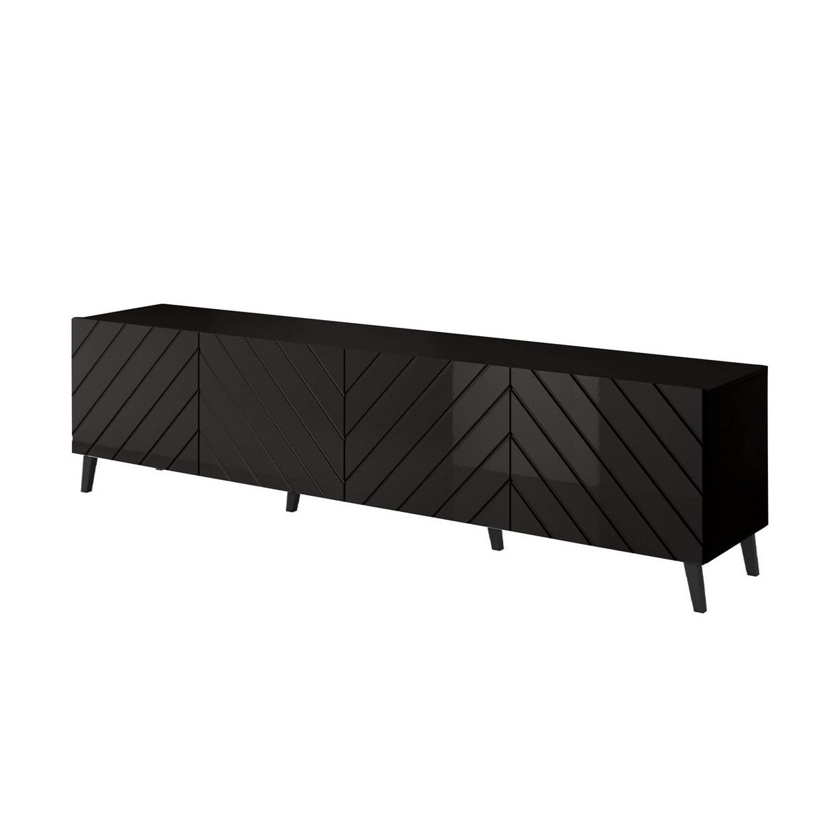 BEST MOBILIER Chloe - meuble tv - 4 portes - 200 cm