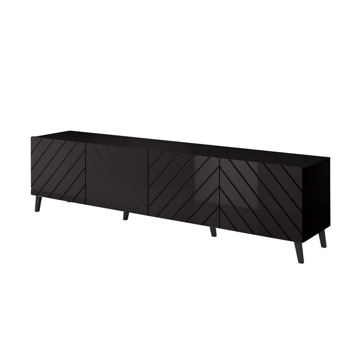 BEST MOBILIER Chloe - meuble tv - 4 portes - 200 cm