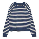 Vero Moda Pull Bleu/Beige Femme Vero Moda Happy. Coloris disponibles : Bleu